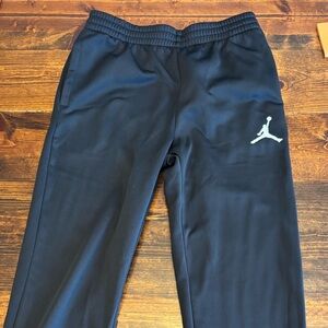 Kids Black Jordan Nike Joggers with Logo